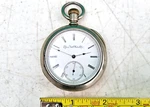 Elgin Pocket Watch Open Face 16S Grade 104 Antique C1891 Silveroid Case Is. Fixed Price $125.00.