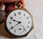 1920 Vintage Illinois 12S Men's Pocket Watch Jewel 406 Grade 10K Gf - Works !. Fixed Price $159.00.