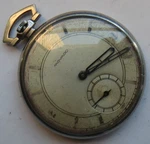 Movado Chronometer Pocket Watch Open Face Steel Case 45 Mm. In Diameter. Fixed Price $165.00.