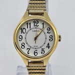 Timex Carriage Women's Watch 30MM White Dial Gold Expandable Band 6" New Battery. Fixed Price $11.91.