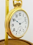 1897 Elgin 16S 7J Grade 157 Display Clear Back Pocket Watch Runs. Fixed Price $399.00.