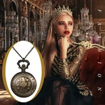 Vintage Carved Alice Wonderland Arabic Numerals Dial Quartz Fob Pocket Watch. Fixed Price $11.99.