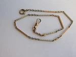 14 Kt. Yellow & White Pocket Watch Chain Goldman Kolber N.y.c - 9.5 Grams. Fixed Price $1200.00.