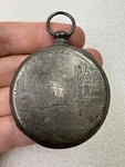 Rare Etched M J Tobias Liverpool Key Wind Sterling Silver Pocket Watch. Fixed Price $795.00.