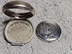 Antique Thiel Alarm Pocket Watch Case Silver Tone Made In Germany 1920. Rare.. Fixed Price $70.56.