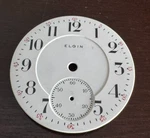 Vintage 18 Size Elgin Pocket Watch Double Sunk Porcelain Dial. Fixed Price $85.00.