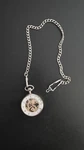 Charles Hubert Chrome Finish Brass Open Face Pocket Watch. Fixed Price $100.00.