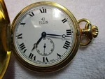 Elgin Swiss Made Gold Tone Pocket Watch 160-24-74. Fixed Price $499.99.