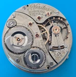 18 Size 23 Jewel Elgin Veritas Grade 214 Model Pocket Watch Movement Parts. Fixed Price $125.00.