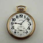 1924 Illinois Bunn Special 16S Model 21J Railroad Gold Filled Pocket Watch. Fixed Price $495.00.