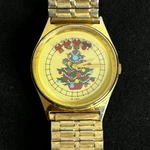 R&r Christmas Tree Watch, Floating Second Hand Bear Train, Metal Band. Fixed Price $10.00.