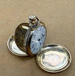 Gold Filled Lady Waltham Hunter Case 17 Jewel Pocket Watch Model 1900 #12050904. Fixed Price $1160.00.