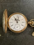 Antique Engineers ' Special 21 Jewels Pocket Watch W/chain Working. Fixed Price $365.00.