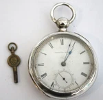 Large Heavy Antique Oversized Waltham P.s Bartlett Coin Silver Pocket Watch 1873. Fixed Price $194.23.
