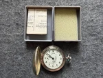 Russian Made 18 Jewels Mechanical Wind Up Pocket Watch With Case And Instruction. Fixed Price $199.95.