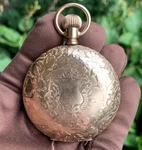 1887 Aurora Watch Co. 18S 15 Jewels Hunting Case Pocket - Gorgeous. Fixed Price $806.55.