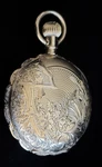 14K Solid Gold Antique Double Hunter Pocket Watch American Waltham Co. Fixed Price $2500.00.