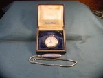 1935 Hamilton Model 912 17 Jewels Rotationg Seconds Pocket Watch Box Chain & Fob. Fixed Price $400.00.