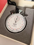 Vintage Heuer Trackmaster Stopwatch Hs 8032 Swiss Made W/ Original Box & Lanyard. Fixed Price $179.00.