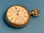 18S 1892 Elgin B.w. Raymond Railway Grade Pocket Watch 14K Fahys Gf Case. Fixed Price $587.41.