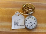 1916 Hampden 17 Jewel Pocket Watch 10K Gold Filled Keeps Accurate Time. Fixed Price $125.00.