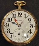 Illinois Bunn Special 21J Railroad Pocket Watch Model 1917 Dual Hour Runs Well. Fixed Price $489.00.