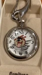 Vtg Amitron Tasmanian Devil Pocket Watch 1994 Warner Bros. Looney Tunes. Fixed Price $44.95.