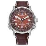 Citizen Men's Perpetual Date Calendar Eco-drive Brown Watch 42MM CB0248-01X. Fixed Price $239.99.