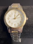 Accutime 4005LWM1 PC21J 28MM White Dial Woman Watch New Battery. Fixed Price $6.40.