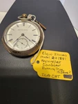 Antique Elgin Illinois Model Coin Silver 1881 Pocket Watch With Key Tagged. Fixed Price $280.00.