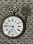 Antique German .800 Silver Pocket Watch Remontoir Cylindre 10 Rubis --for Repair. Fixed Price $37.95.