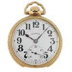 Antique 16S 1923 Illinois 21J Mechanical Railroad Pocket Watch Bunn Special. Fixed Price $463.30.