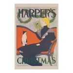 1894 Harper's Christmas Magazine Poster Gilded Age American Holiday Advertising. Fixed Price $97.99.