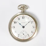 Elgin Antique Open Face Keystone Silveroid Pocket Watch 17951565 As Is For Parts. Fixed Price $42.50.