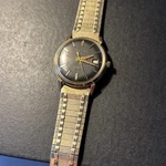 Bulova Men's AUTOMATICM9 G265830 10KT R.g.p Bezel Black Dial Watch Vintage Runs. Fixed Price $225.00.