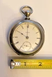 Vintage Illinois Key Wind Pocket Watch 18S 7J Dueber Silverine Case Usa Roman. Fixed Price $99.95.
