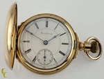 Rockford Full Hunter 14K Yellow Gold Filled Pocket Watch 15 Jewels 18S Gr: 85. Fixed Price $3960.00.