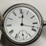 Waltham Seaside Quality Coin Silver Lever Set & Stem Wind Hunter S/N:3545573. Fixed Price $499.00.