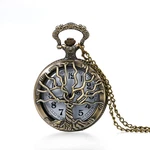 Antique Retro Tree Of Life Quartz Pocket Watch Pendant Necklace Sweater Chain. Fixed Price $8.99.