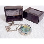Hanslin Pocket Watch With Chain Two Deer The Woods 14" Working Nos. Fixed Price $22.50.