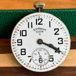 Elgin Grade 571 16S 21 Jewels Open Face Pocket Watch Movement Repair. Fixed Price $175.00.