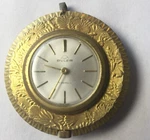 Vintage Buler Ladies Pocket Watch Woman's Picture Gold Tone Case 17 Jewels. Fixed Price $49.95.