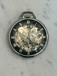 Girard Perregaux Shell Oil Skeleton Pocket Watch 7 Jewel Swiss Clear Back Runs. Fixed Price $279.99.