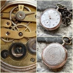 Antique Silver 0.800 Cylindre Remontoir Pocket Watch 10 Jewels. Fixed Price $132.00.