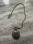 Rumours Quartz Japan Movt Pocket Watch Hunter With Two Dogs And Chain. Fixed Price $32.00.