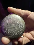 Puritan Pocket Watch With Man Fly Fishing Scene Working Condition. Fixed Price $225.00.