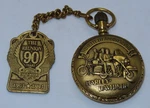 Harley Davidson Pocket Watch And Fob 90TH Anniv Not Working Swiss Made Read. Fixed Price $89.99.