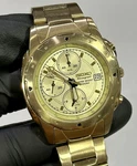Seiko Alarm Chronograph 7T62-0AE0 Date Gold-tone Stainless Steel 39MM Watch. Fixed Price $155.00.