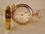135 Years U.s.watch Co. Waltham 10K Gold Filled Hunter Case Pocket. Fixed Price $285.00.