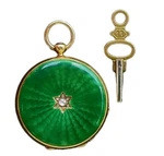 Leroy & Fils Antique 18K Gold Diamond Enamel Pocket Watch Estate Jewelry 34.3G. Fixed Price $6999.99.